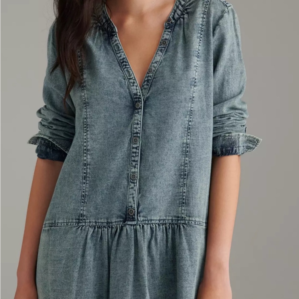 Anthropologie denim Lorelei Tunic Dress pilcro